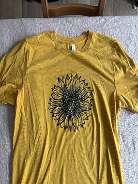 Bella Canvas Sunflower Tee in Mustard